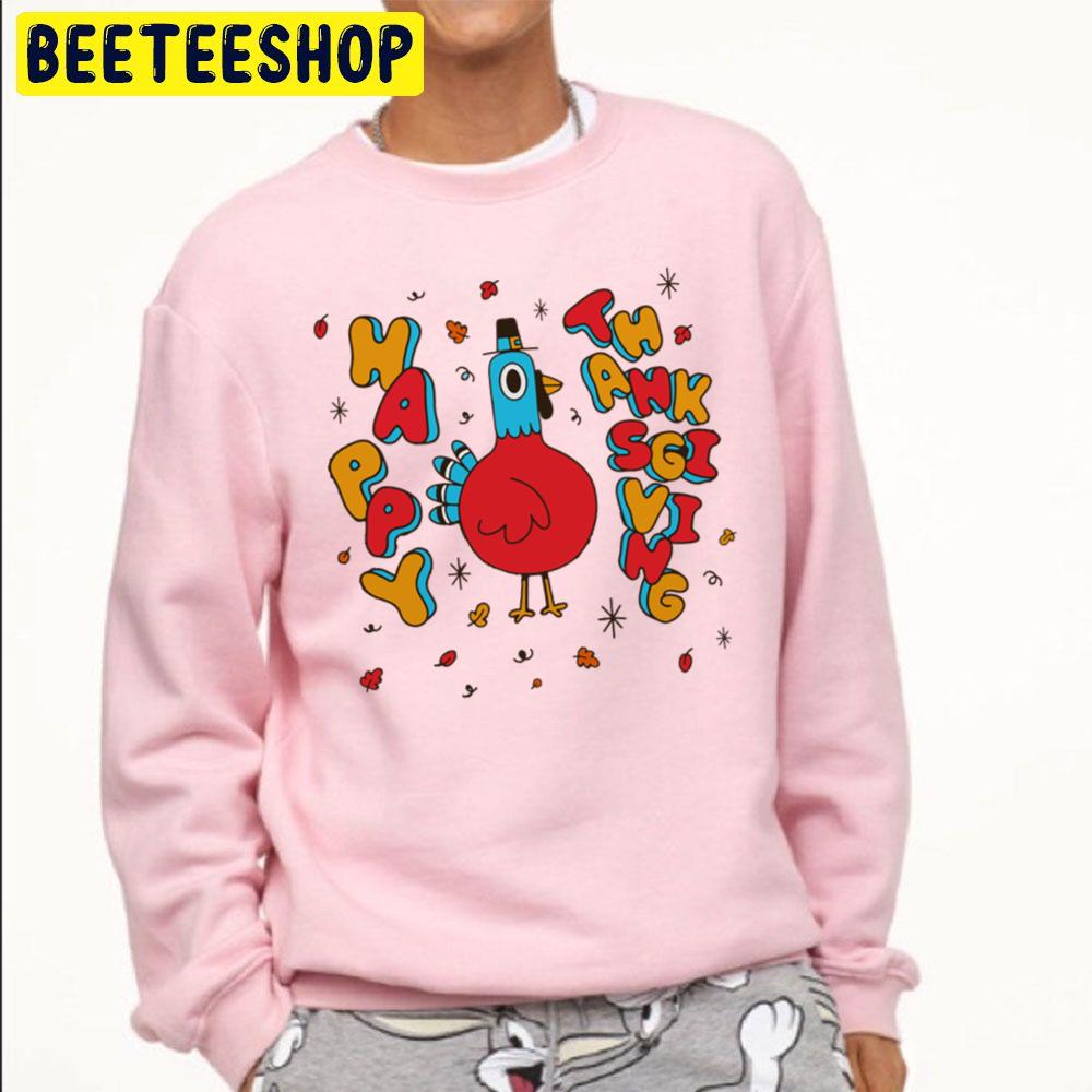 Toddler Happy Thanksgiving Trending Unisex Sweatshirt Toddler Happy Thanksgiving Trending Unisex Sweatshirt
