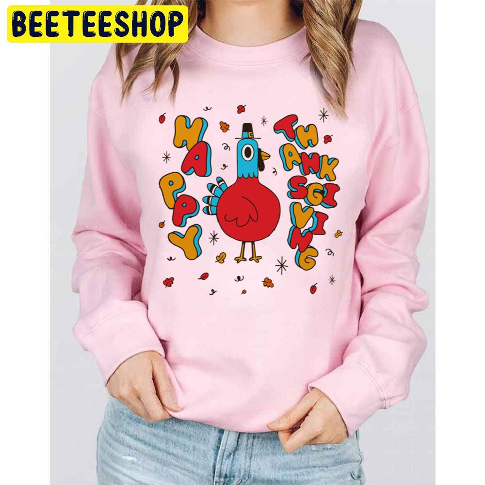 Toddler Happy Thanksgiving Trending Unisex Sweatshirt Toddler Happy Thanksgiving Trending Unisex Sweatshirt