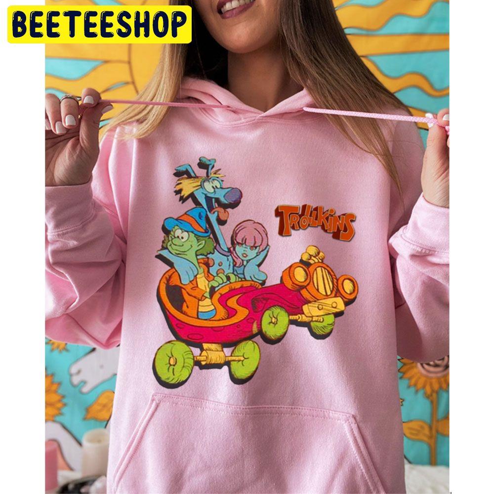 Trollkins Flooky Pixlee And Blitz 80s Retro Tribute Trending Unisex Hoodie Trollkins Flooky Pixlee And Blitz 80s Retro Tribute Trending Unisex Hoodie