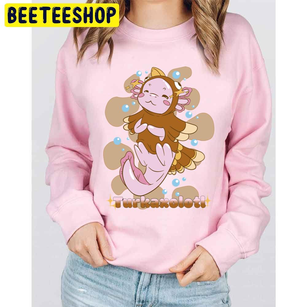 Turkaxolotl Thanksgiving Kawaii Axolotl Trending Unisex Sweatshirt Turkaxolotl Thanksgiving Kawaii Axolotl Trending Unisex Sweatshirt