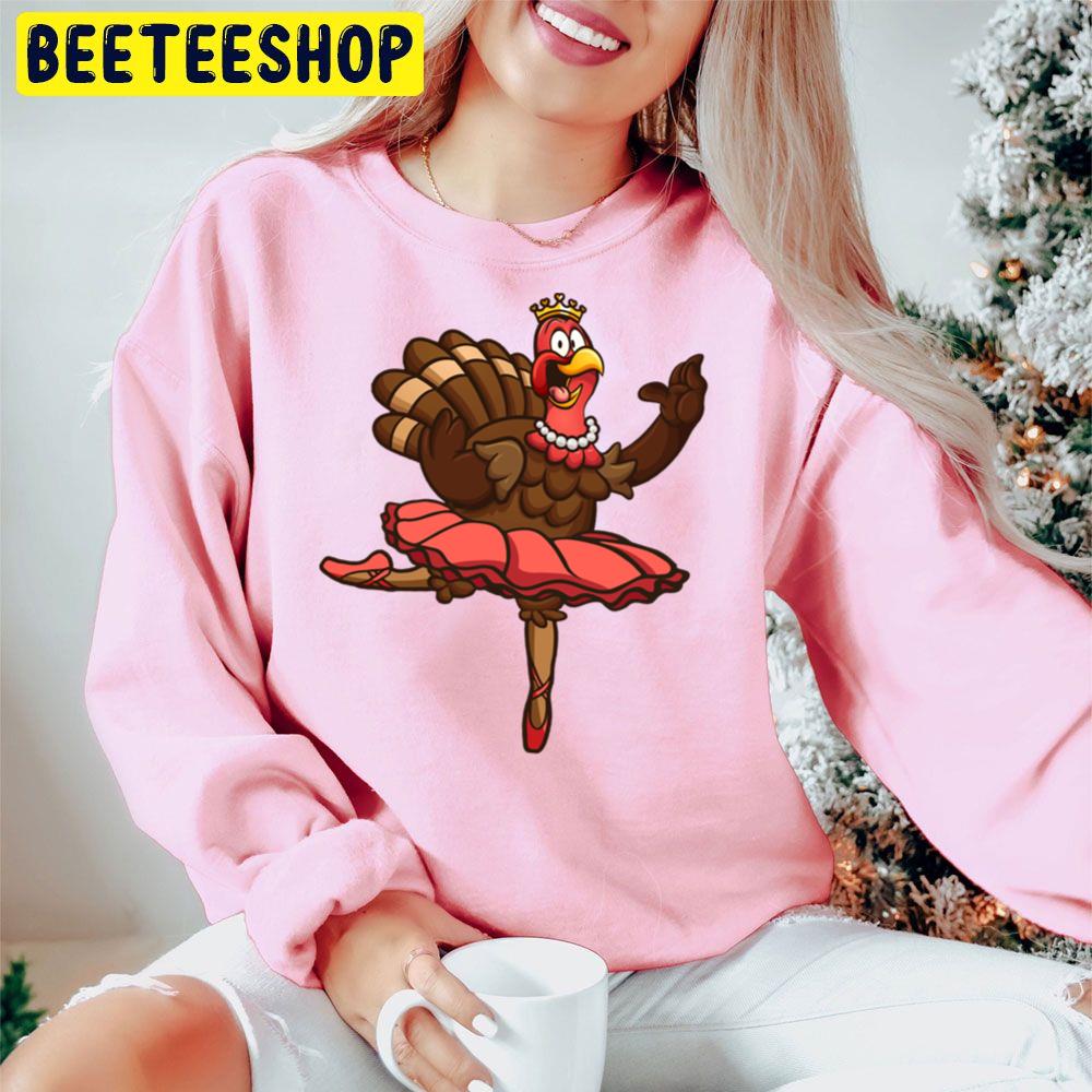 Turkey Ballerina Thanksgiving Trending Unisex Hoodie Turkey Ballerina Thanksgiving Trending Unisex Hoodie