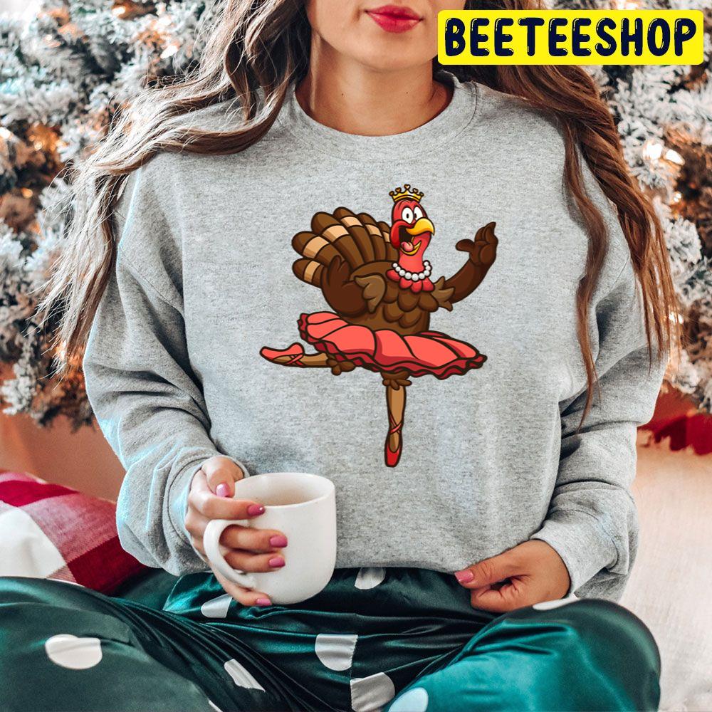 Turkey Ballerina Thanksgiving Trending Unisex Hoodie Turkey Ballerina Thanksgiving Trending Unisex Hoodie
