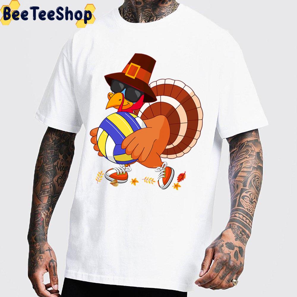 Turkey Playing Volleyball Thanksgiving Trending Unisex Sweatshirt Turkey Playing Volleyball Thanksgiving Trending Unisex Sweatshirt