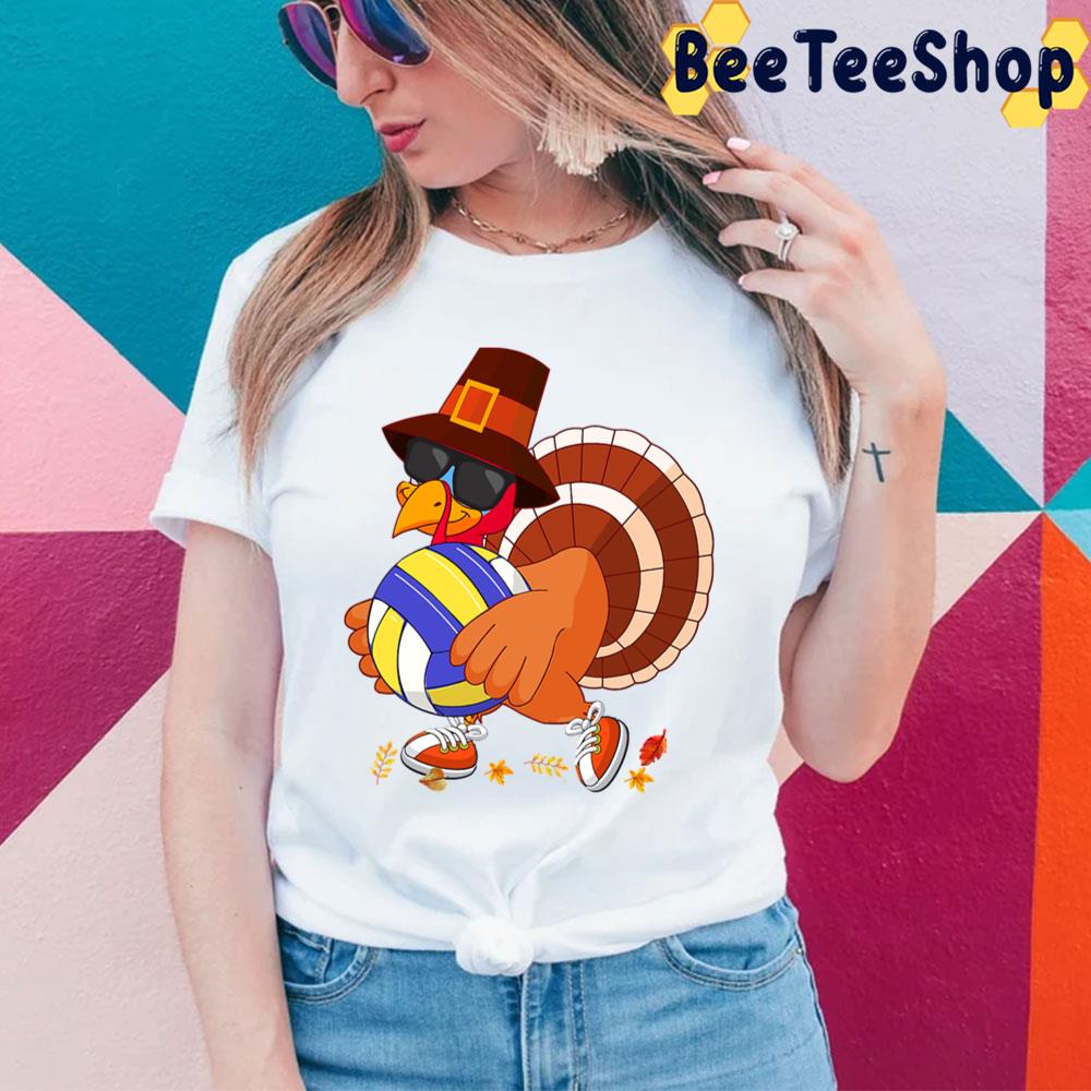 Turkey Playing Volleyball Thanksgiving Trending Unisex Sweatshirt Turkey Playing Volleyball Thanksgiving Trending Unisex Sweatshirt
