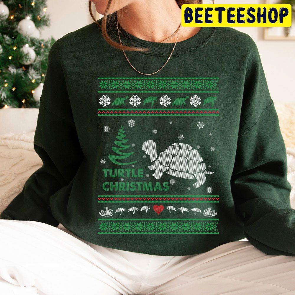 Turtle Knit Christmas Trending Unisex Hoodie Turtle Knit Christmas Trending Unisex Hoodie