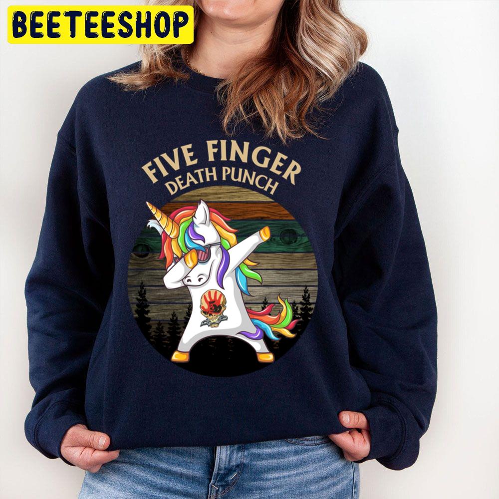 Unicorn Dabbing Five Finger Death Punch Vintage Trending Unisex Sweatshirt Unicorn Dabbing Five Finger Death Punch Vintage Trending Unisex Sweatshirt