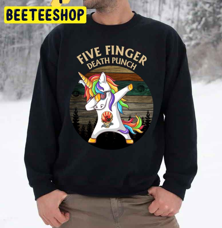 Unicorn Dabbing Five Finger Death Punch Vintage Trending Unisex Sweatshirt Unicorn Dabbing Five Finger Death Punch Vintage Trending Unisex Sweatshirt