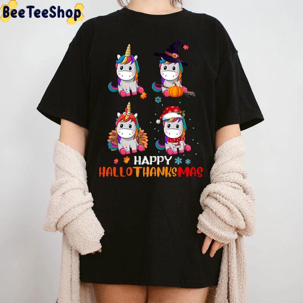 Unicorn Halloween And Merry Christmas Happy Hallothanksmas Trending Unisex Sweatshirt Unicorn Halloween And Merry Christmas Happy Hallothanksmas Trending Unisex Sweatshirt