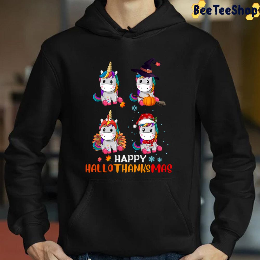 Unicorn Halloween And Merry Christmas Happy Hallothanksmas Trending Unisex Sweatshirt Unicorn Halloween And Merry Christmas Happy Hallothanksmas Trending Unisex Sweatshirt