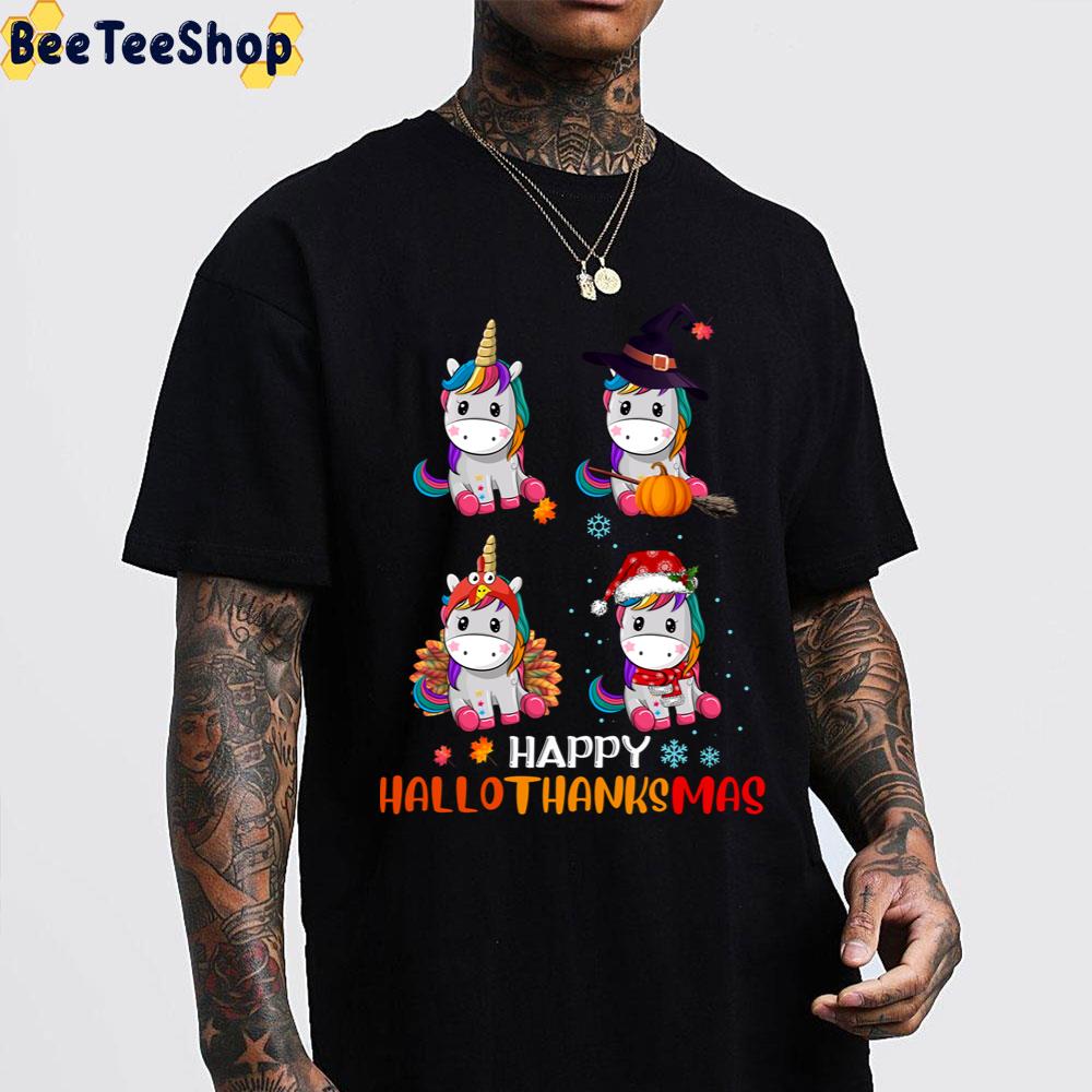 Unicorn Halloween And Merry Christmas Happy Hallothanksmas Trending Unisex Sweatshirt Unicorn Halloween And Merry Christmas Happy Hallothanksmas Trending Unisex Sweatshirt
