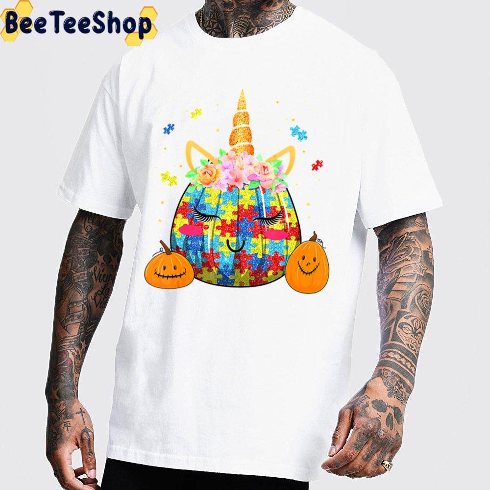 Unicorn Pumpkin Head Autistic Children Funny Halloween Thanksgiving Trending Unisex Sweatshirt Unicorn Pumpkin Head Autistic Children Funny Halloween Thanksgiving Trending Unisex Sweatshirt