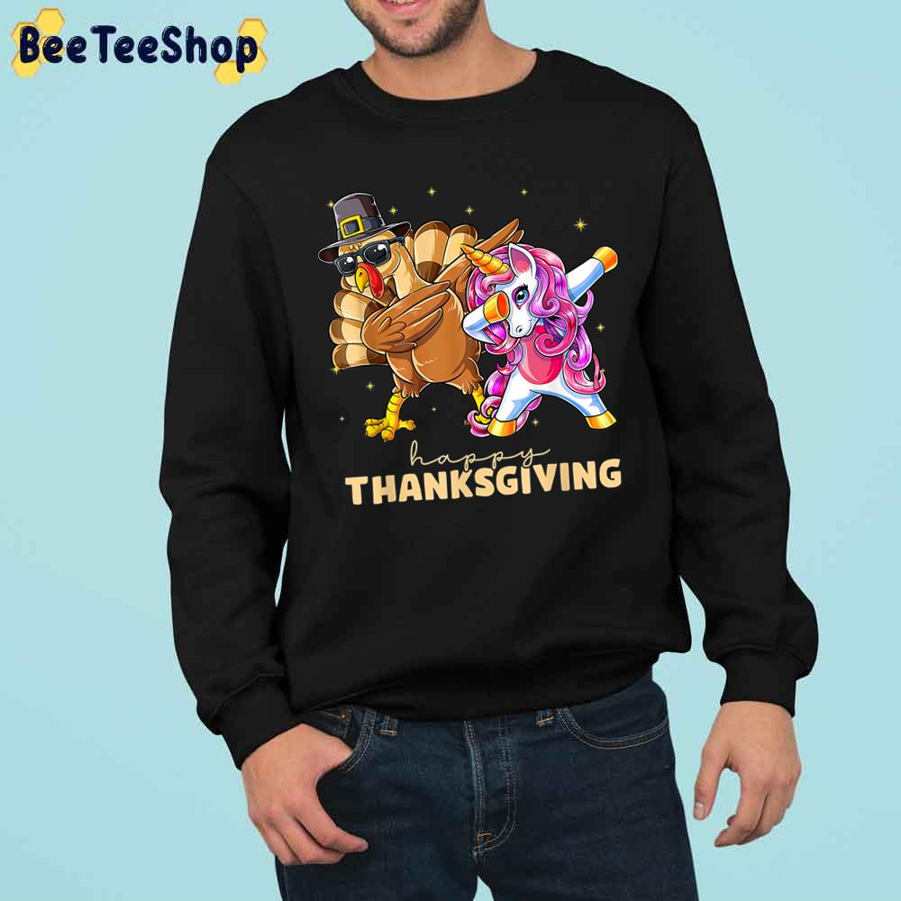 Unicorn Turkey Dabbing Funny Happy Thanksgiving Trending Unisex Sweatshirt Unicorn Turkey Dabbing Funny Happy Thanksgiving Trending Unisex Sweatshirt