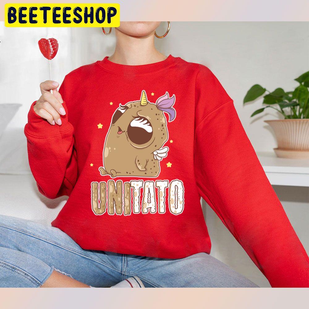 Unitato Potato Kawaii Unicorn Magical Horse Horn Potato Trending Unisex Sweatshirt Unitato Potato Kawaii Unicorn Magical Horse Horn Potato Trending Unisex Sweatshirt