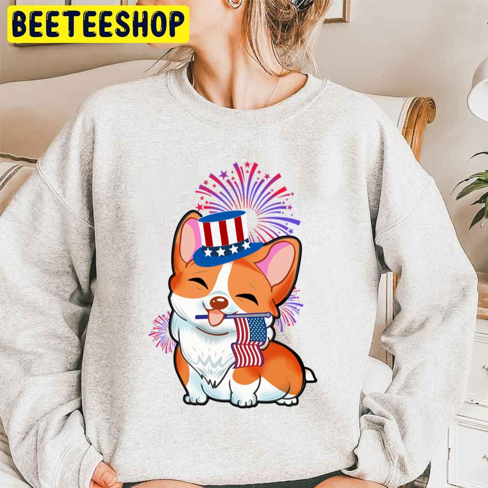 Usa America Corgi Dog American July 4th Independence Day Trending Unisex Sweatshirt Usa America Corgi Dog American July 4th Independence Day Trending Unisex Sweatshirt