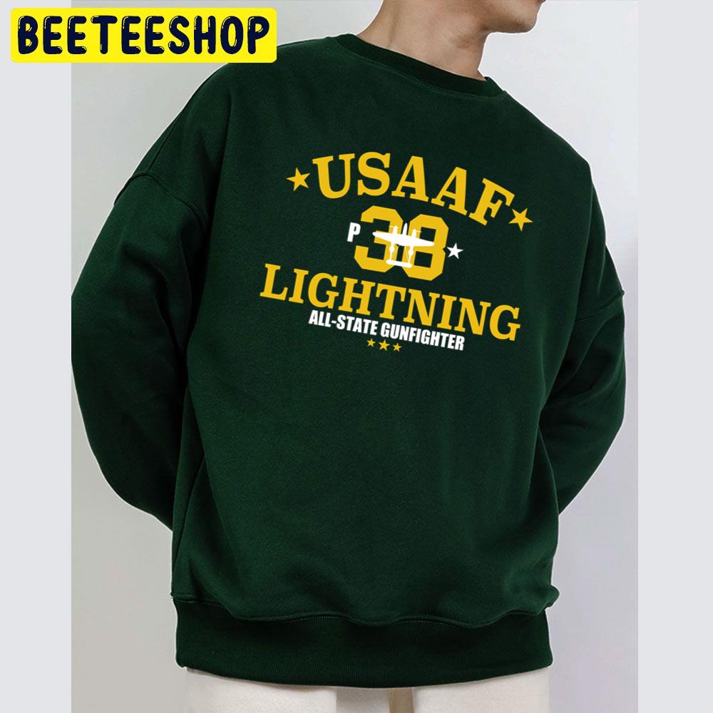 Usaaf P-38 Lightning All-State Gunfighter Trending Unisex Sweatshirt Usaaf P-38 Lightning All-State Gunfighter Trending Unisex Sweatshirt