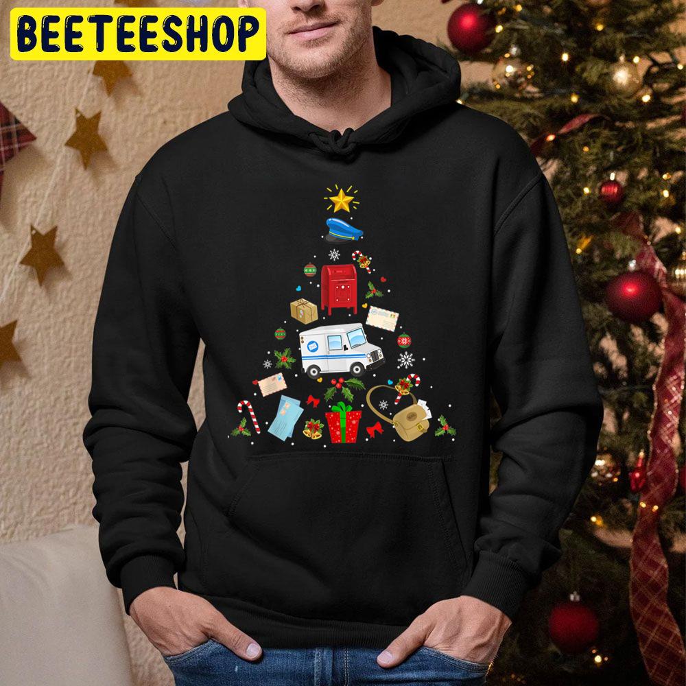 Usps Postal Service Christmas Ornament Tree Xmas Trending Unisex Hoodie Usps Postal Service Christmas Ornament Tree Xmas Trending Unisex Hoodie