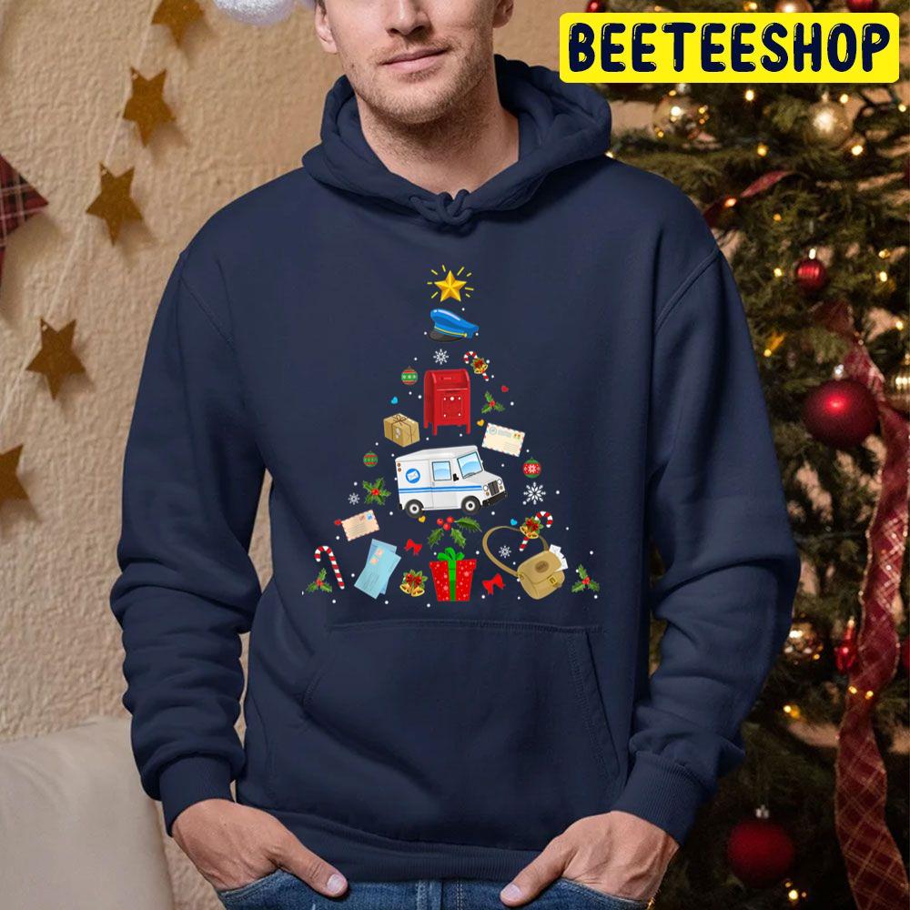 Usps Postal Service Christmas Ornament Tree Xmas Trending Unisex Hoodie Usps Postal Service Christmas Ornament Tree Xmas Trending Unisex Hoodie