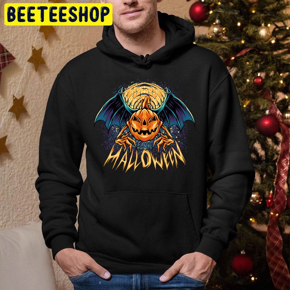 Vampire Bat Pumpkins Halloween Trending Unisex Hoodie Vampire Bat Pumpkins Halloween Trending Unisex Hoodie