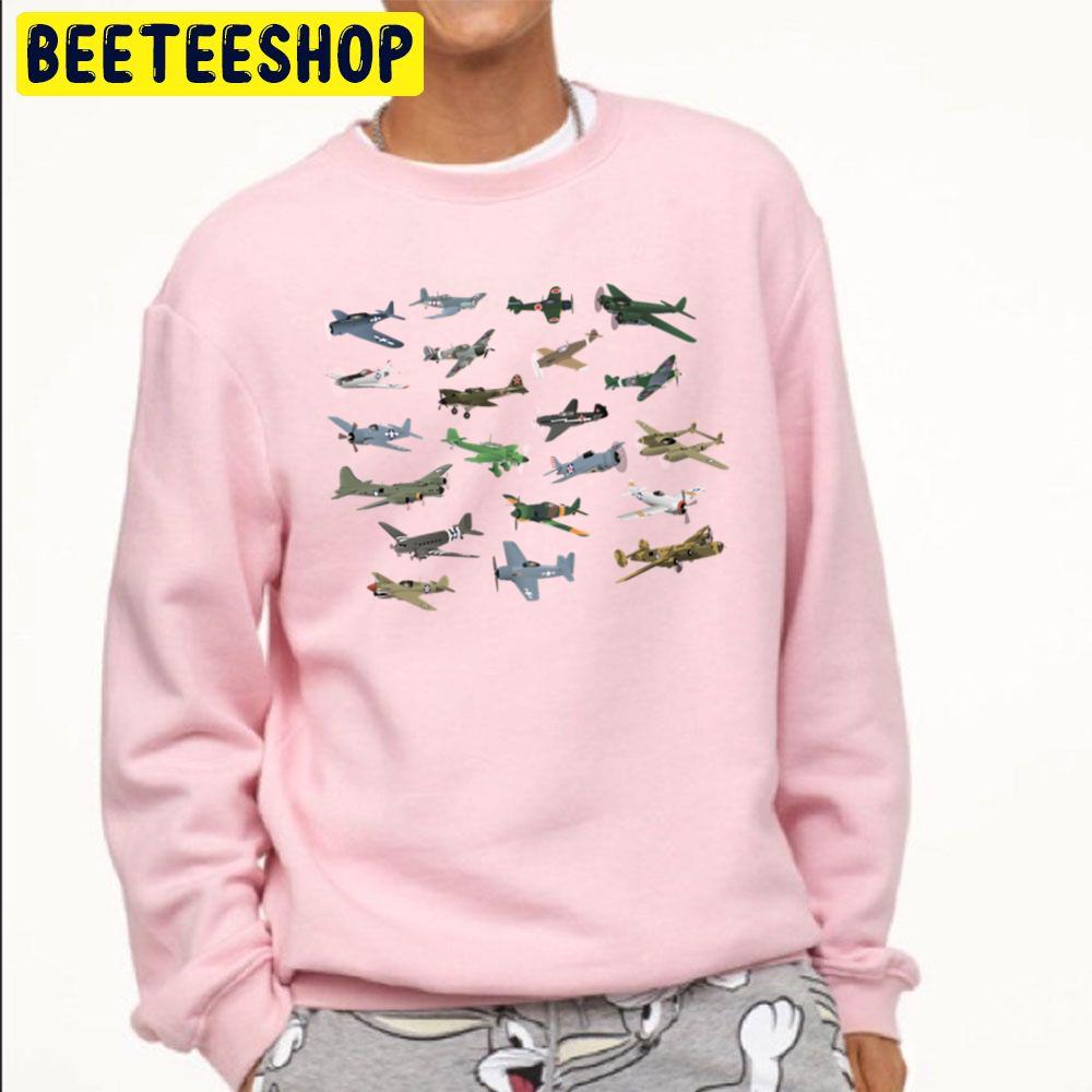 Various Ww2 Airplanes Trending Unisex Sweatshirt Various Ww2 Airplanes Trending Unisex Sweatshirt