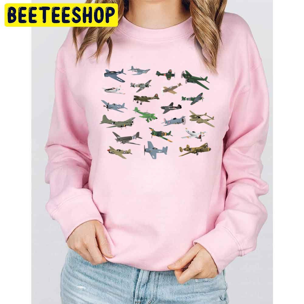 Various Ww2 Airplanes Trending Unisex Sweatshirt Various Ww2 Airplanes Trending Unisex Sweatshirt