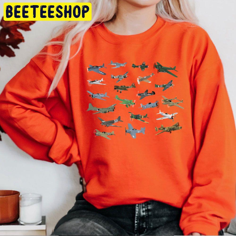 Various Ww2 Airplanes Trending Unisex Sweatshirt Various Ww2 Airplanes Trending Unisex Sweatshirt