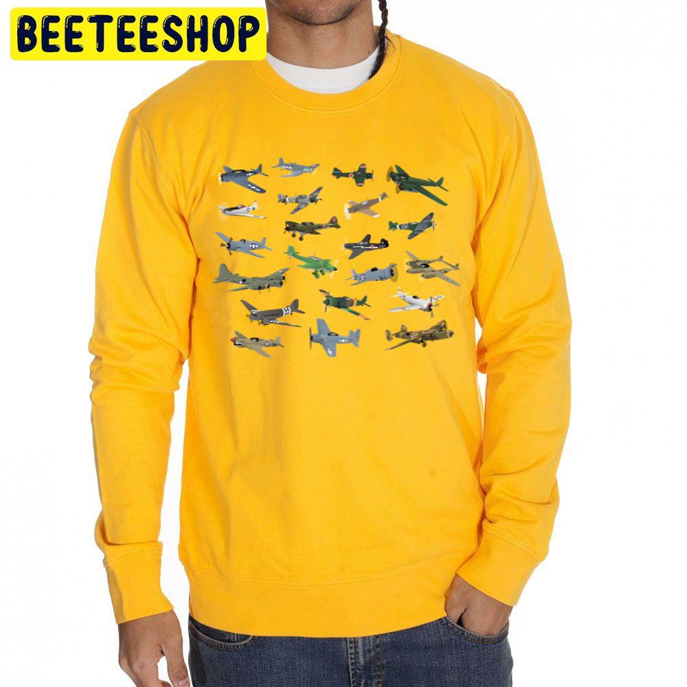 Various Ww2 Airplanes Trending Unisex Sweatshirt Various Ww2 Airplanes Trending Unisex Sweatshirt