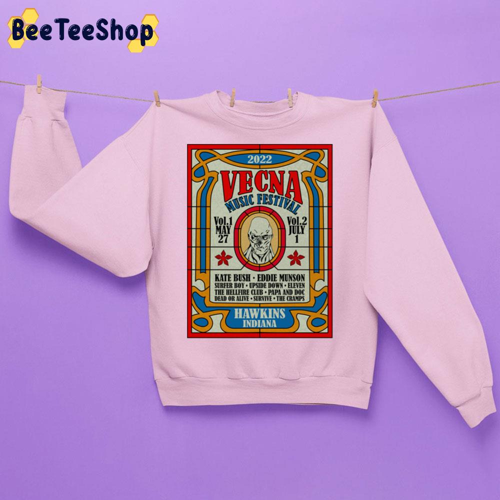 Vecna Music Festival Stranger Things Hawkins Indiana Trending Unisex Sweatshirt Vecna Music Festival Stranger Things Hawkins Indiana Trending Unisex Sweatshirt