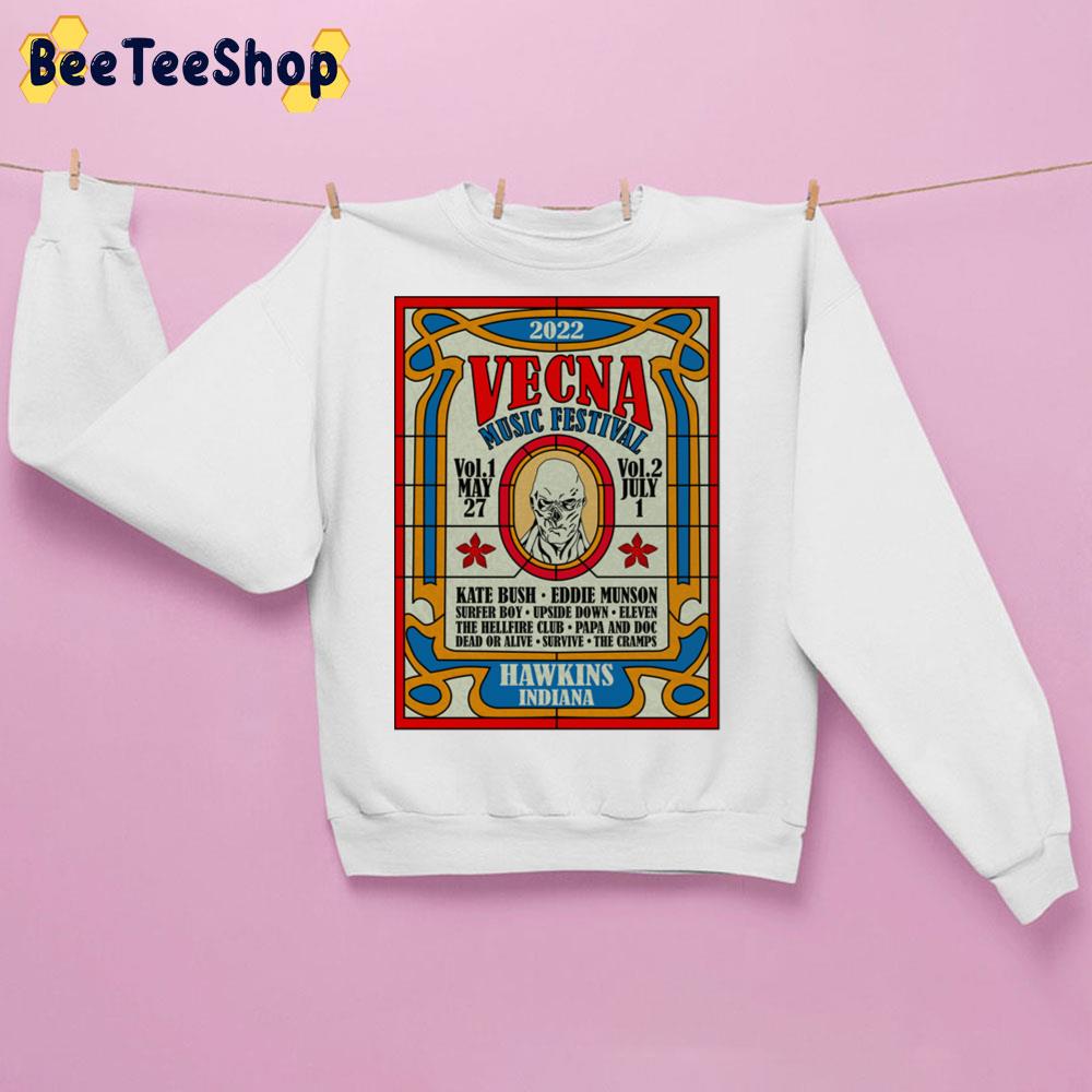 Vecna Music Festival Stranger Things Hawkins Indiana Trending Unisex Sweatshirt Vecna Music Festival Stranger Things Hawkins Indiana Trending Unisex Sweatshirt