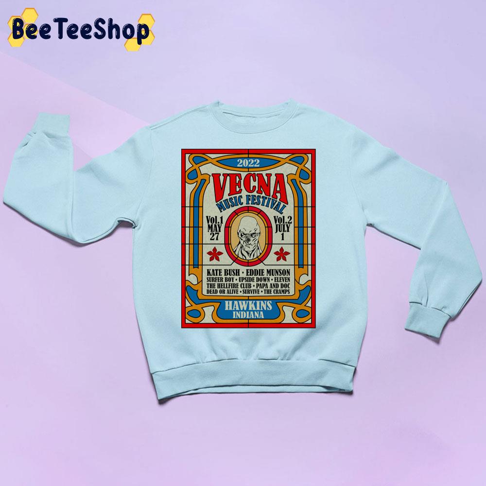 Vecna Music Festival Stranger Things Hawkins Indiana Trending Unisex Sweatshirt Vecna Music Festival Stranger Things Hawkins Indiana Trending Unisex Sweatshirt