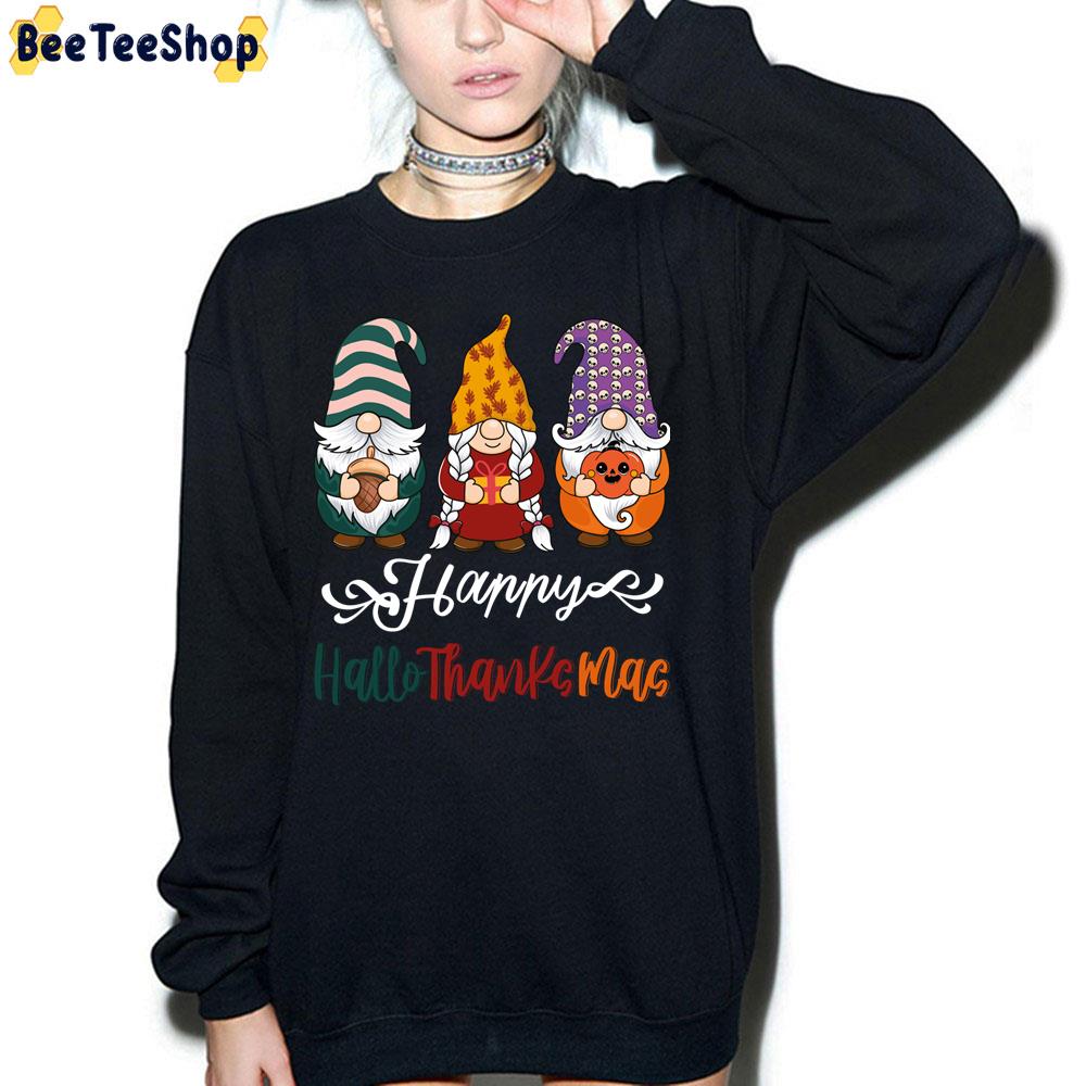 Vintage Gnomes Happy Hallothanksmas Trending Unisex Sweatshirt Vintage Gnomes Happy Hallothanksmas Trending Unisex Sweatshirt