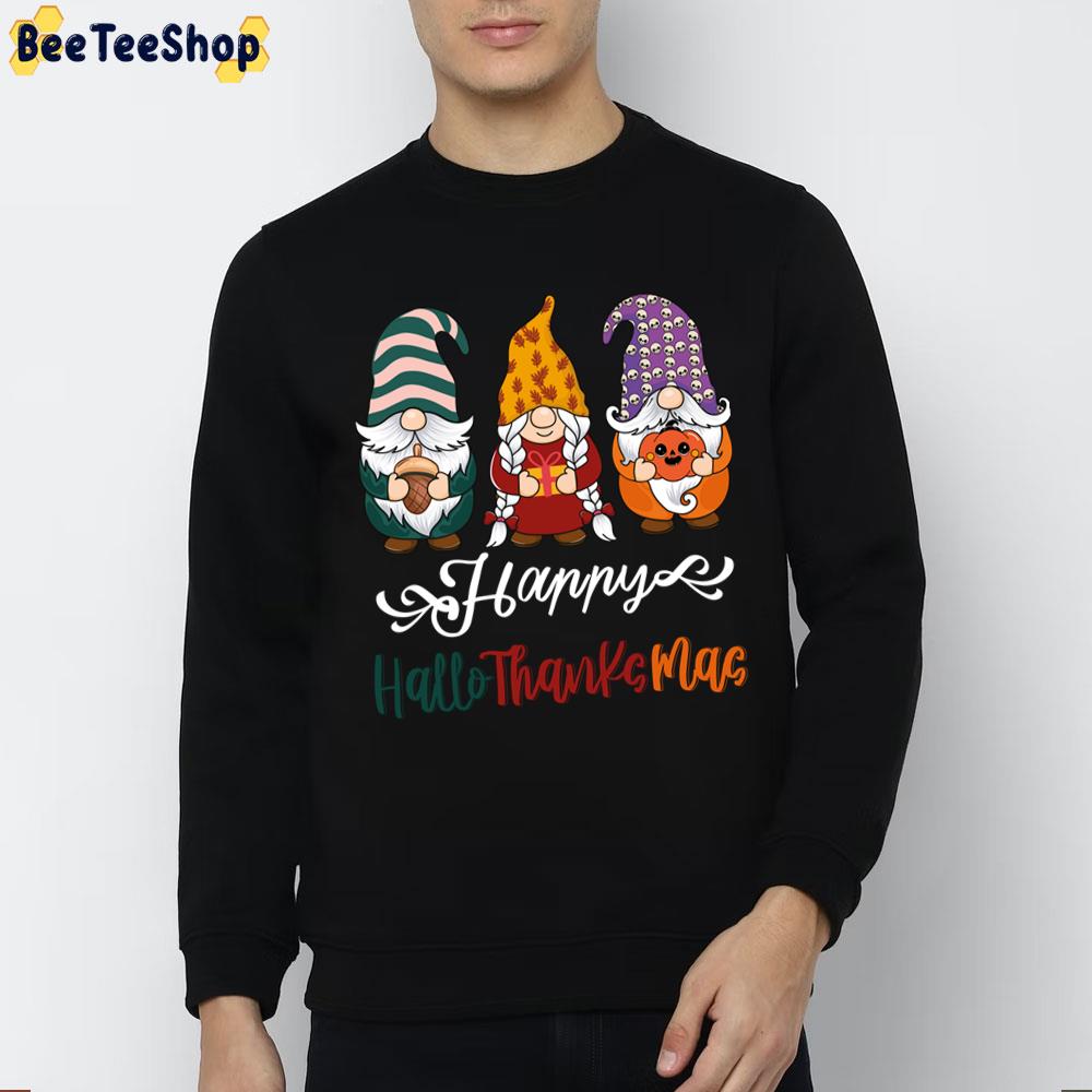 Vintage Gnomes Happy Hallothanksmas Trending Unisex Sweatshirt Vintage Gnomes Happy Hallothanksmas Trending Unisex Sweatshirt