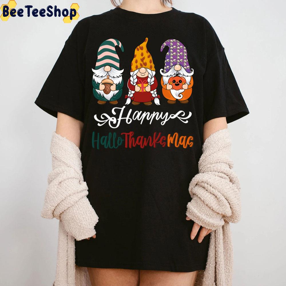 Vintage Gnomes Happy Hallothanksmas Trending Unisex Sweatshirt Vintage Gnomes Happy Hallothanksmas Trending Unisex Sweatshirt