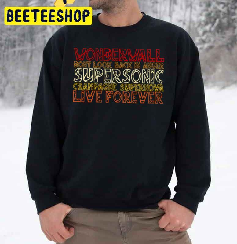 Vintage Oasis Songs Trending Unisex Sweatshirt Vintage Oasis Songs Trending Unisex Sweatshirt