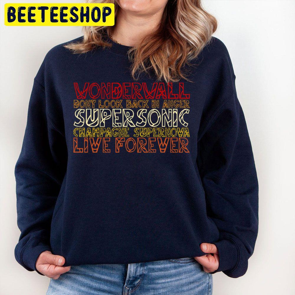 Vintage Oasis Songs Trending Unisex Sweatshirt Vintage Oasis Songs Trending Unisex Sweatshirt