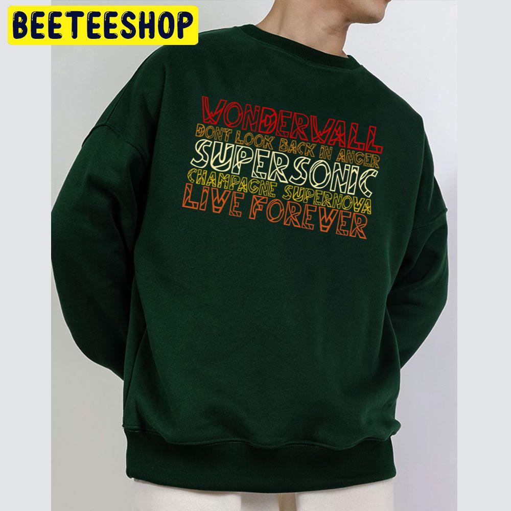 Vintage Oasis Songs Trending Unisex Sweatshirt Vintage Oasis Songs Trending Unisex Sweatshirt