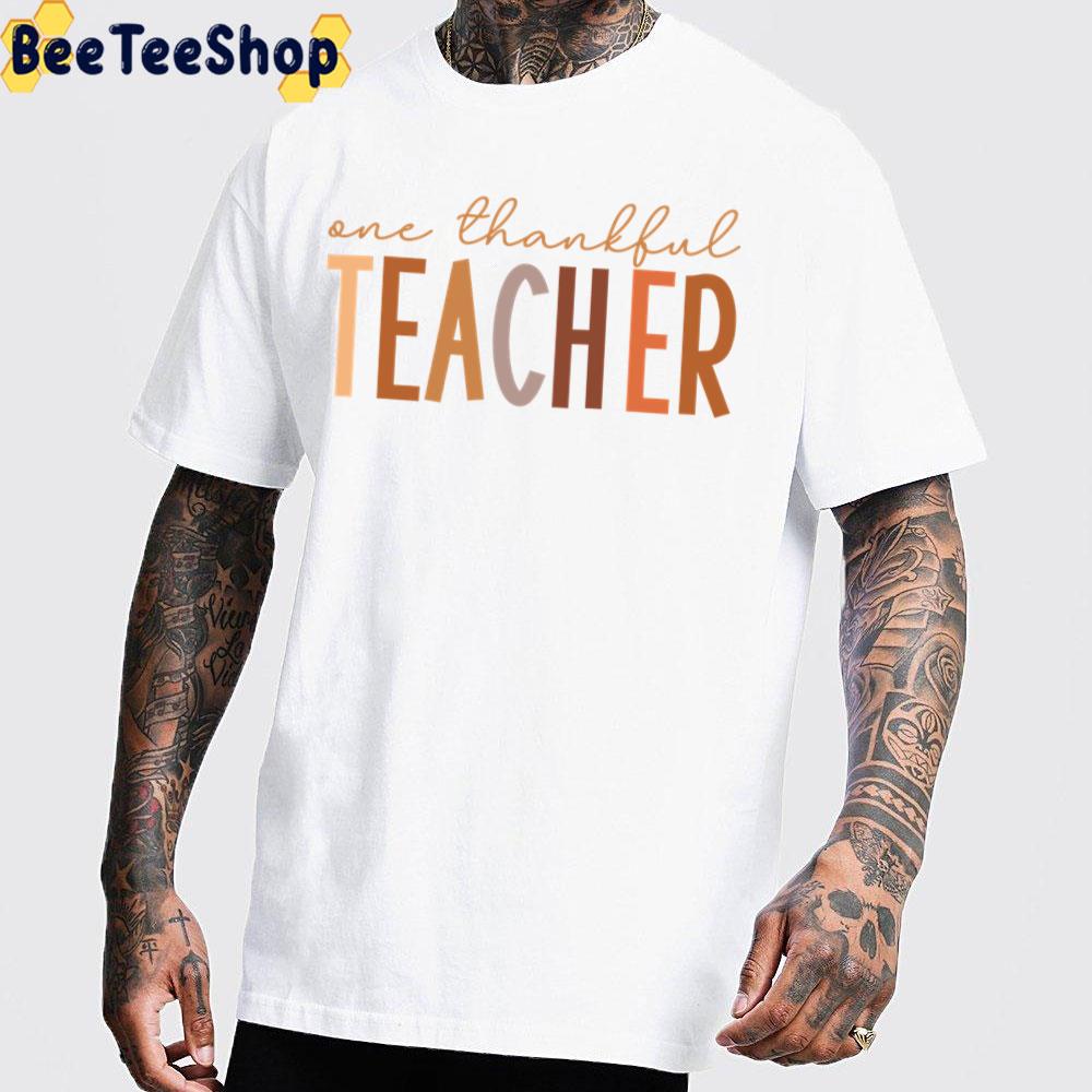Vintage One Thankful Teacher Trending Unisex Sweatshirt Vintage One Thankful Teacher Trending Unisex Sweatshirt