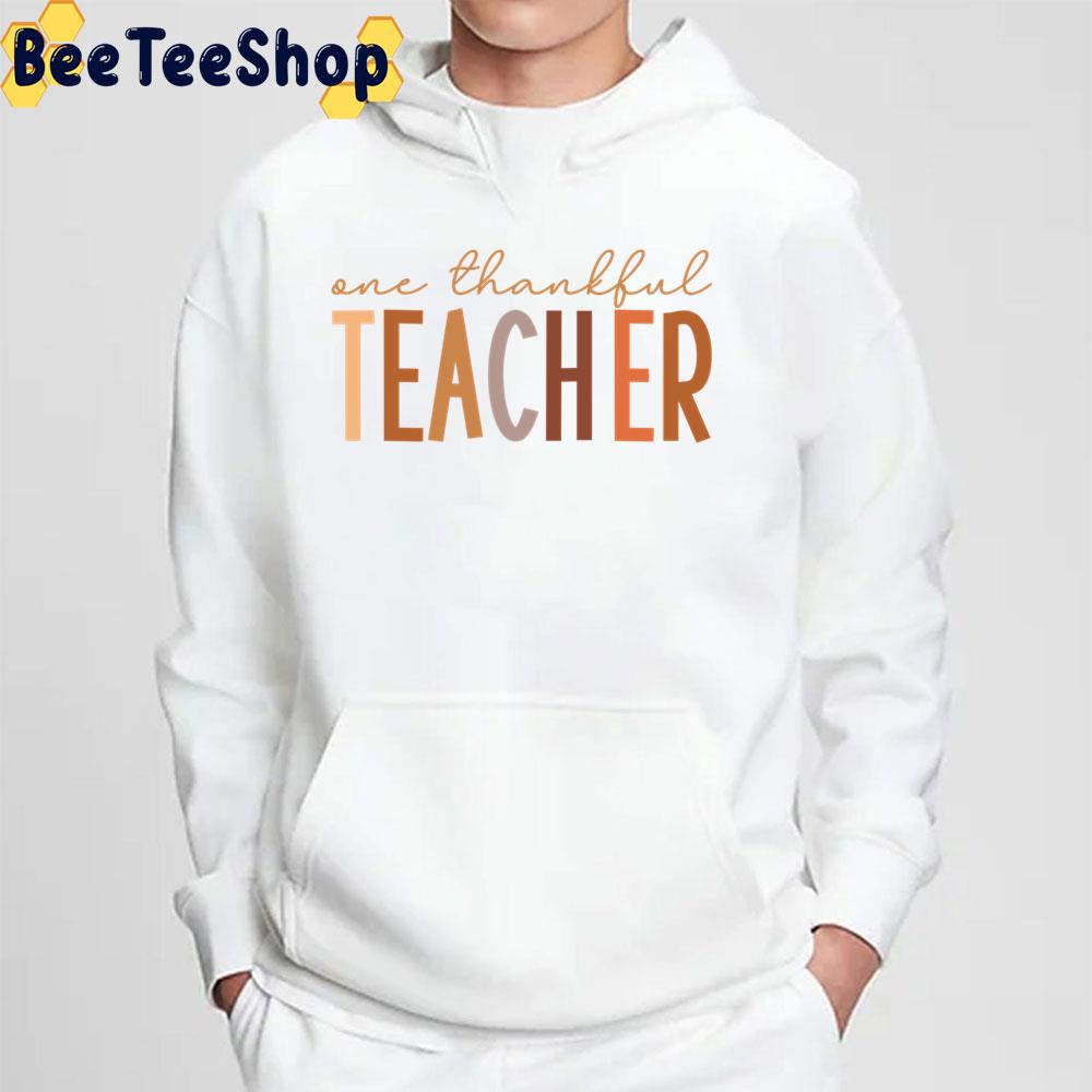 Vintage One Thankful Teacher Trending Unisex Sweatshirt Vintage One Thankful Teacher Trending Unisex Sweatshirt