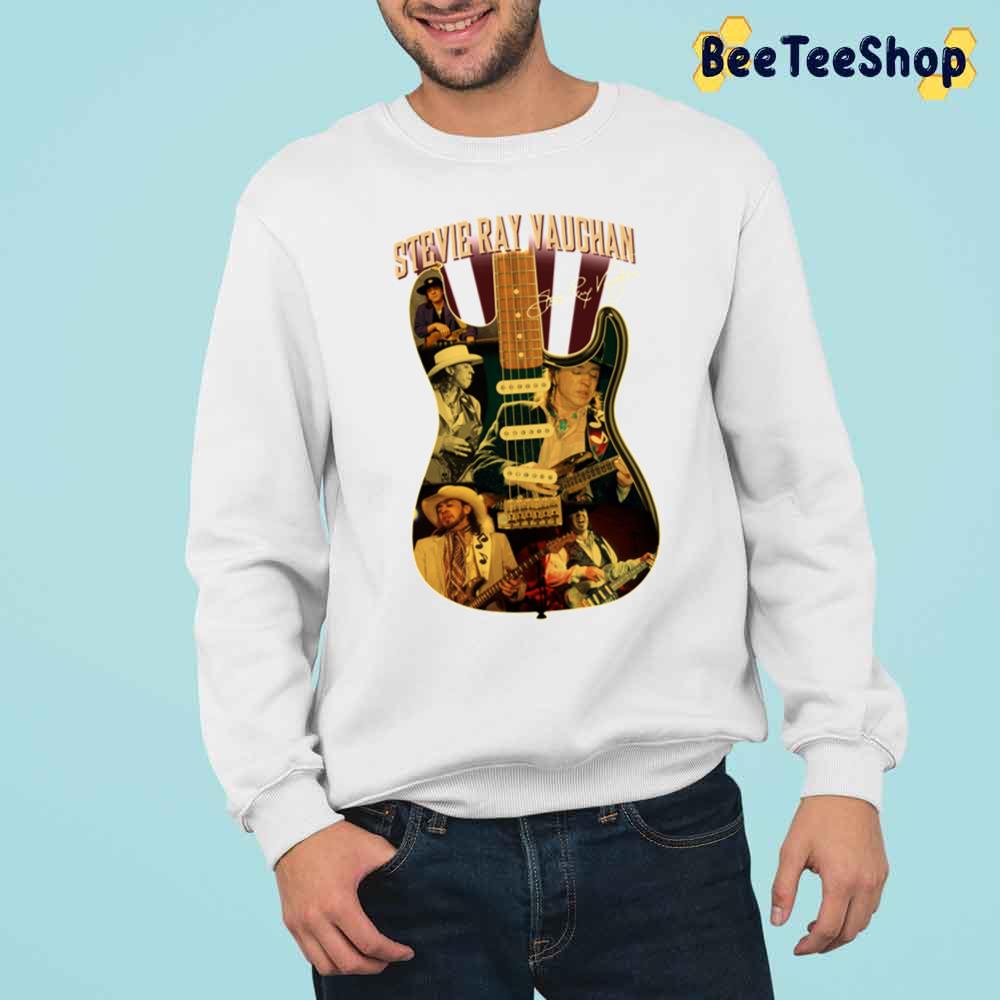 Vintage Stevie Ray Vaughan Vintage Guitar Signature Trending Unisex Sweatshirt Vintage Stevie Ray Vaughan Vintage Guitar Signature Trending Unisex Sweatshirt
