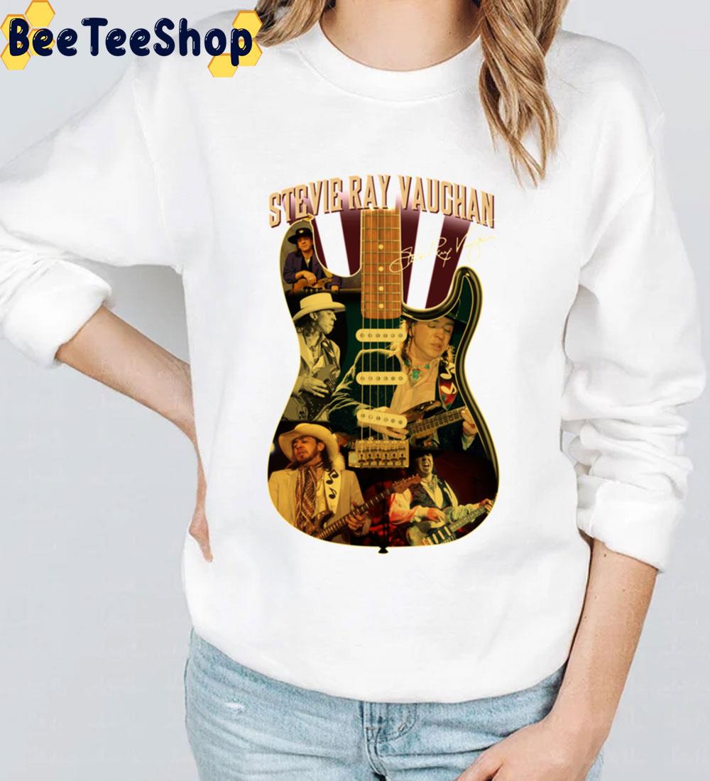 Vintage Stevie Ray Vaughan Vintage Guitar Signature Trending Unisex Sweatshirt Vintage Stevie Ray Vaughan Vintage Guitar Signature Trending Unisex Sweatshirt