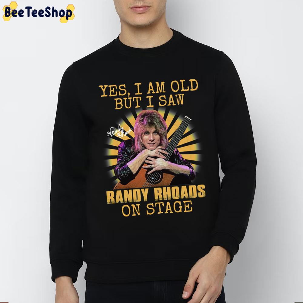 Vintage Yes I'm Old But I Saw Randy Rhoads On Stage Trending Unisex Sweatshirt Vintage Yes I'm Old But I Saw Randy Rhoads On Stage Trending Unisex Sweatshirt