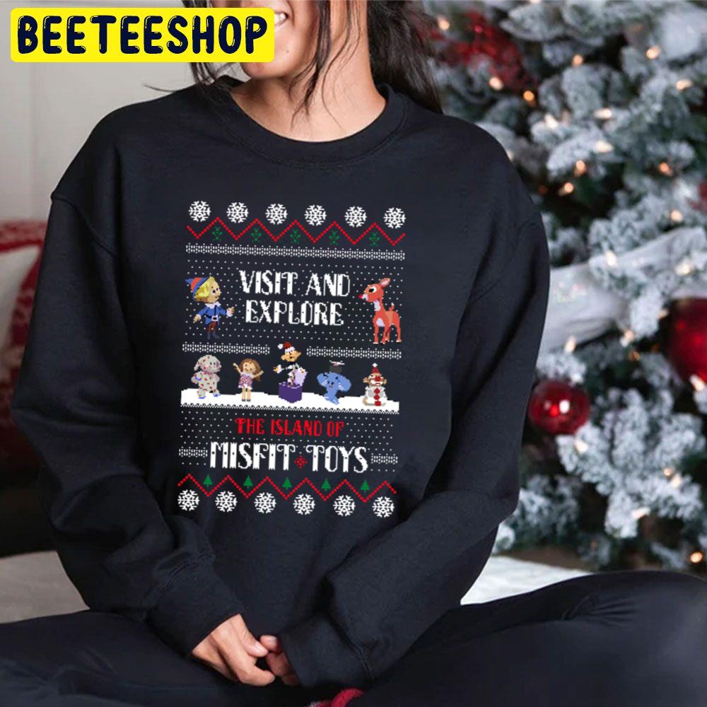 Visit And Explore The Island Of Misfit Toys Rudolph Christmas Trending Unisex Hoodie Visit And Explore The Island Of Misfit Toys Rudolph Christmas Trending Unisex Hoodie