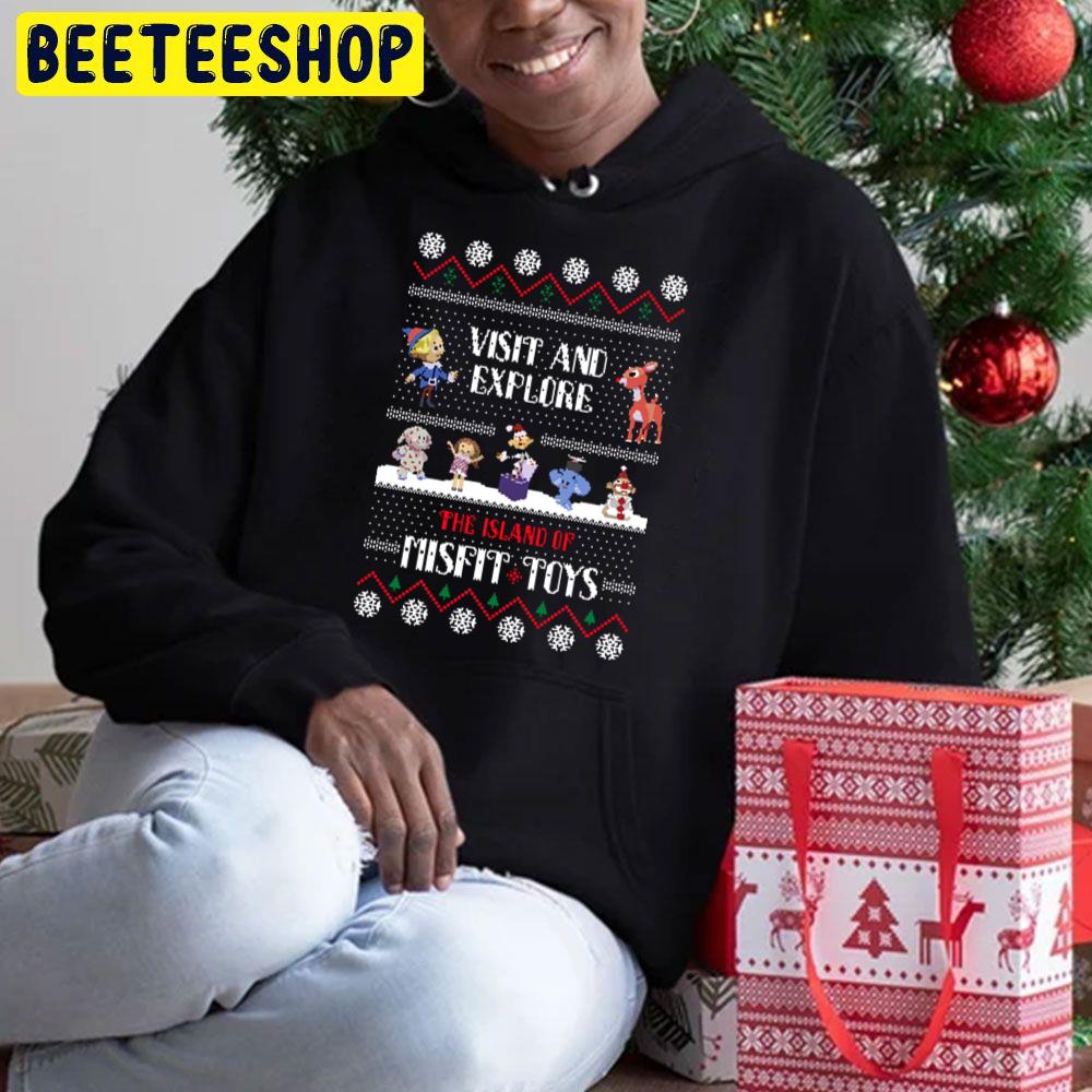 Visit And Explore The Island Of Misfit Toys Rudolph Christmas Trending Unisex Hoodie Visit And Explore The Island Of Misfit Toys Rudolph Christmas Trending Unisex Hoodie
