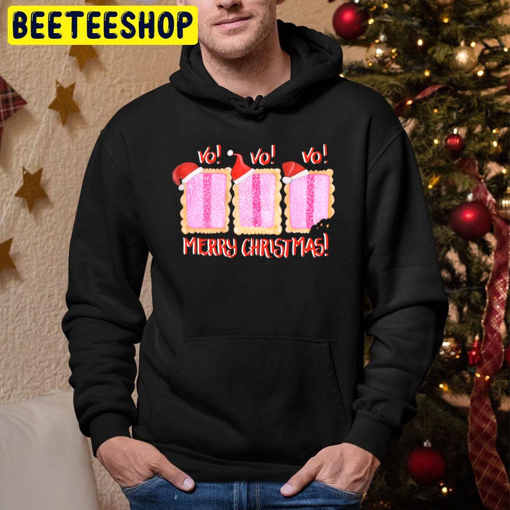 Vo Vo Vo Merry Christmas Cake Trending Unisex Hoodie Vo Vo Vo Merry Christmas Cake Trending Unisex Hoodie
