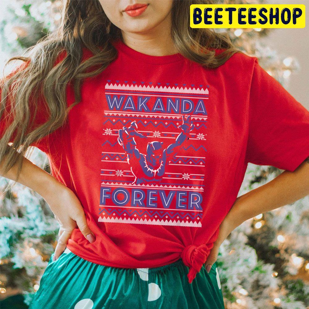 Wakanda Forever Black Panther Knit Pattern Christmas Trending Unisex Hoodie Wakanda Forever Black Panther Knit Pattern Christmas Trending Unisex Hoodie