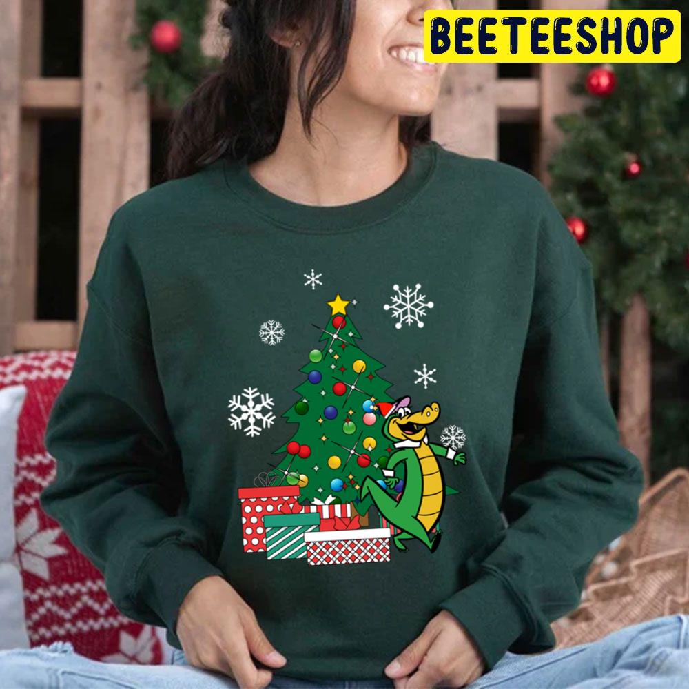 Wally Gator Around The Christmas Tree Trending Unisex Hoodie Wally Gator Around The Christmas Tree Trending Unisex Hoodie