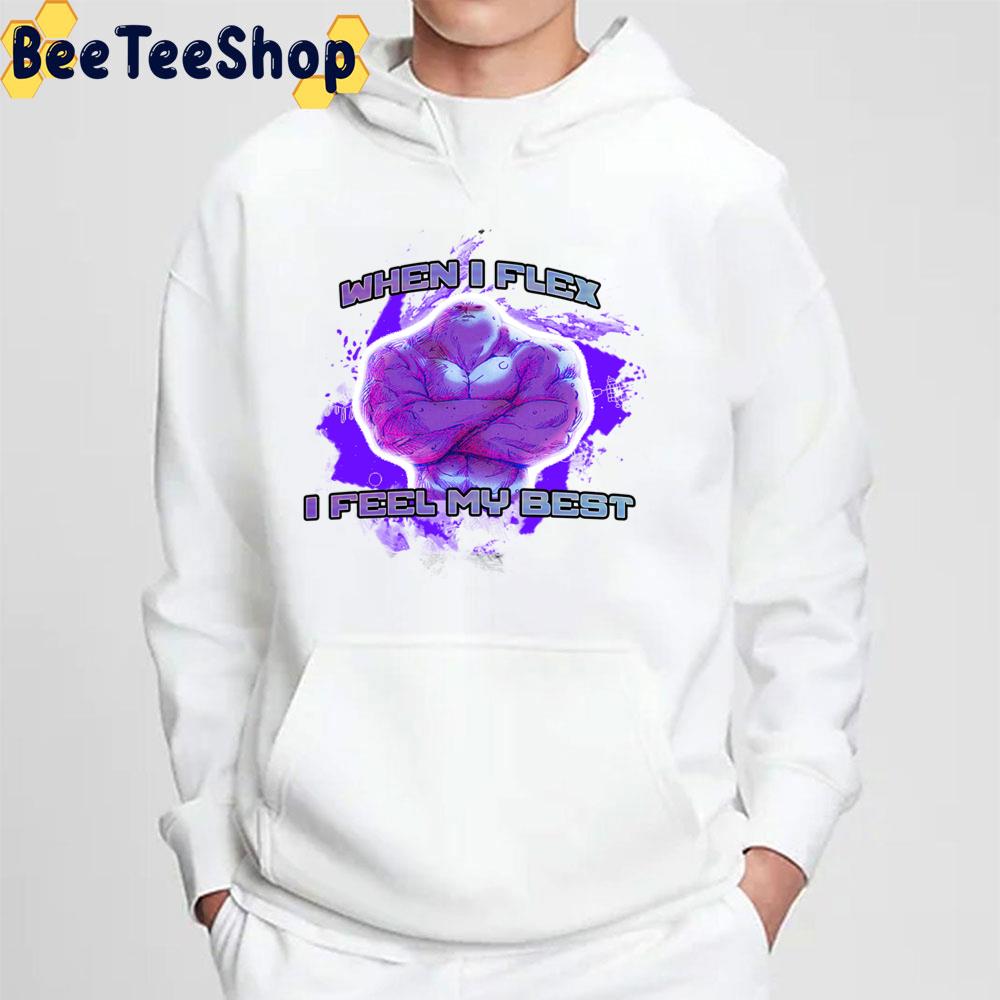 When I Flex I Feel My Best Omori Trending Unisex Sweatshirt When I Flex I Feel My Best Omori Trending Unisex Sweatshirt