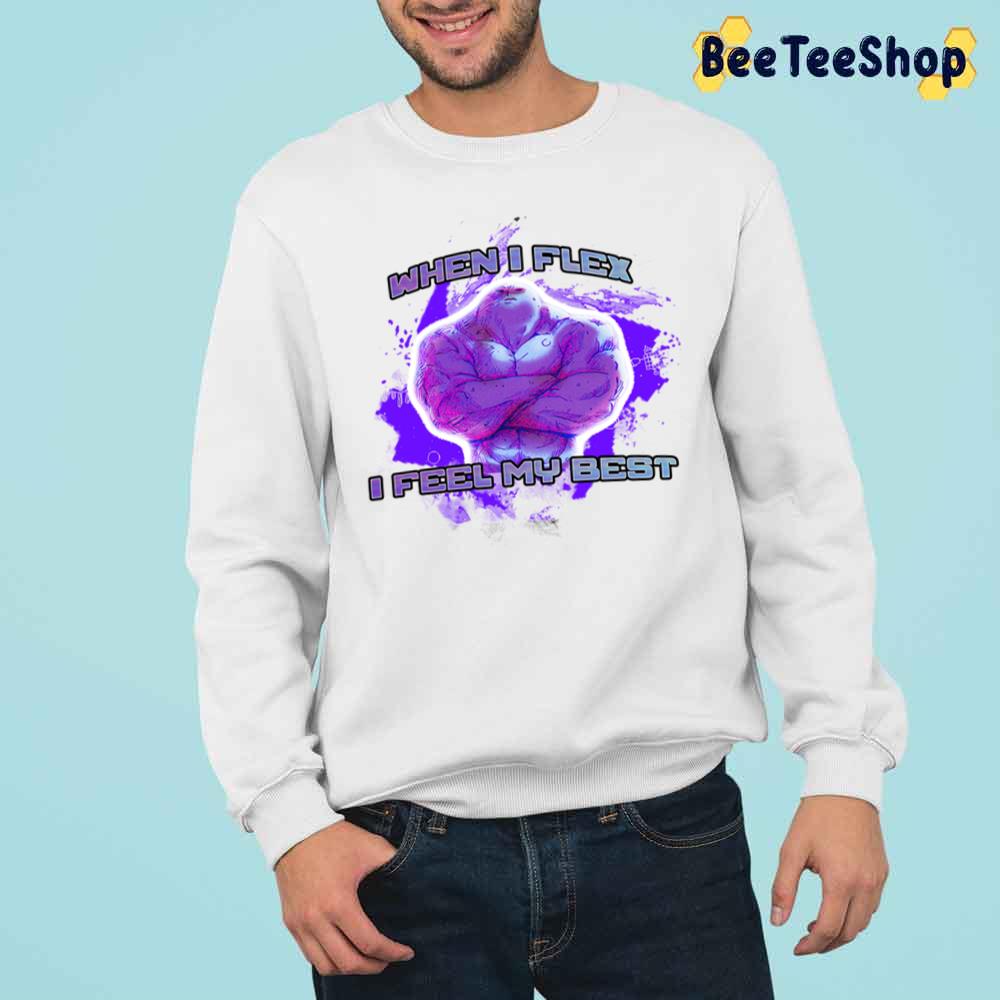 When I Flex I Feel My Best Omori Trending Unisex Sweatshirt When I Flex I Feel My Best Omori Trending Unisex Sweatshirt