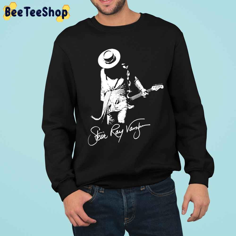 White Art Stevie Ray Vaughan Trending Unisex Sweatshirt White Art Stevie Ray Vaughan Trending Unisex Sweatshirt