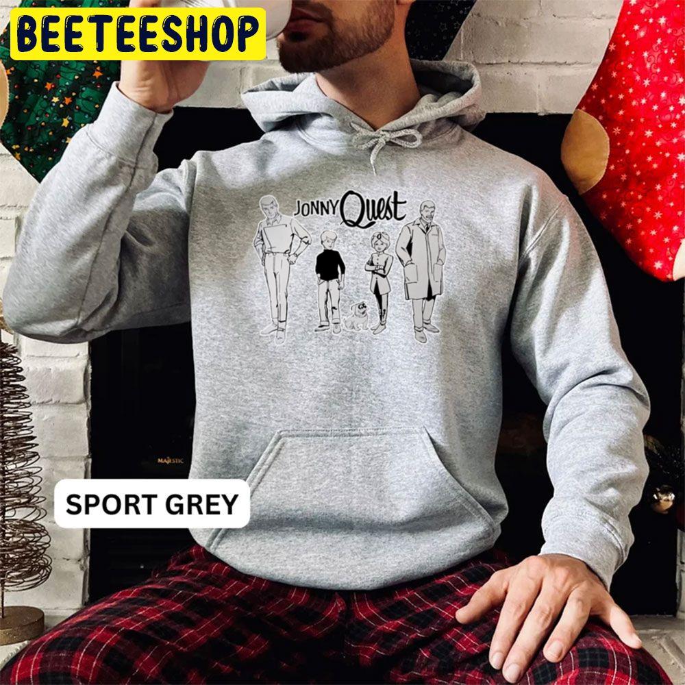 White Black Jonny Quest Team Has Arrived Trending Unisex Hoodie White Black Jonny Quest Team Has Arrived Trending Unisex Hoodie