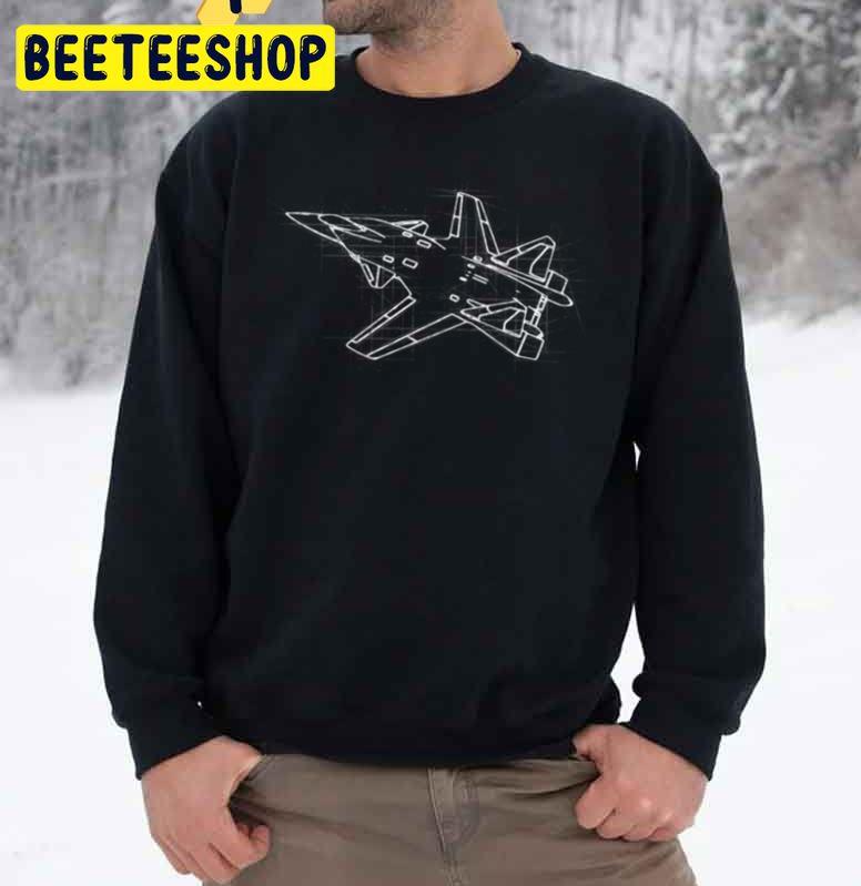 White Line Art Sukhoi Su-47 Berkut Trending Unisex Sweatshirt White Line Art Sukhoi Su-47 Berkut Trending Unisex Sweatshirt